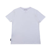 Enrico Coveri V-Neck T-shirt Mini Block Logo White